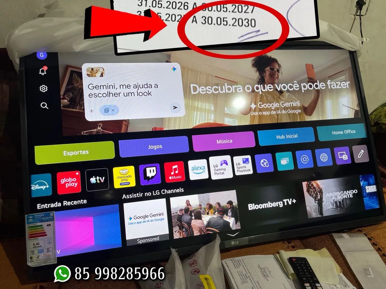 Smart LG 43 com garantia até 2030