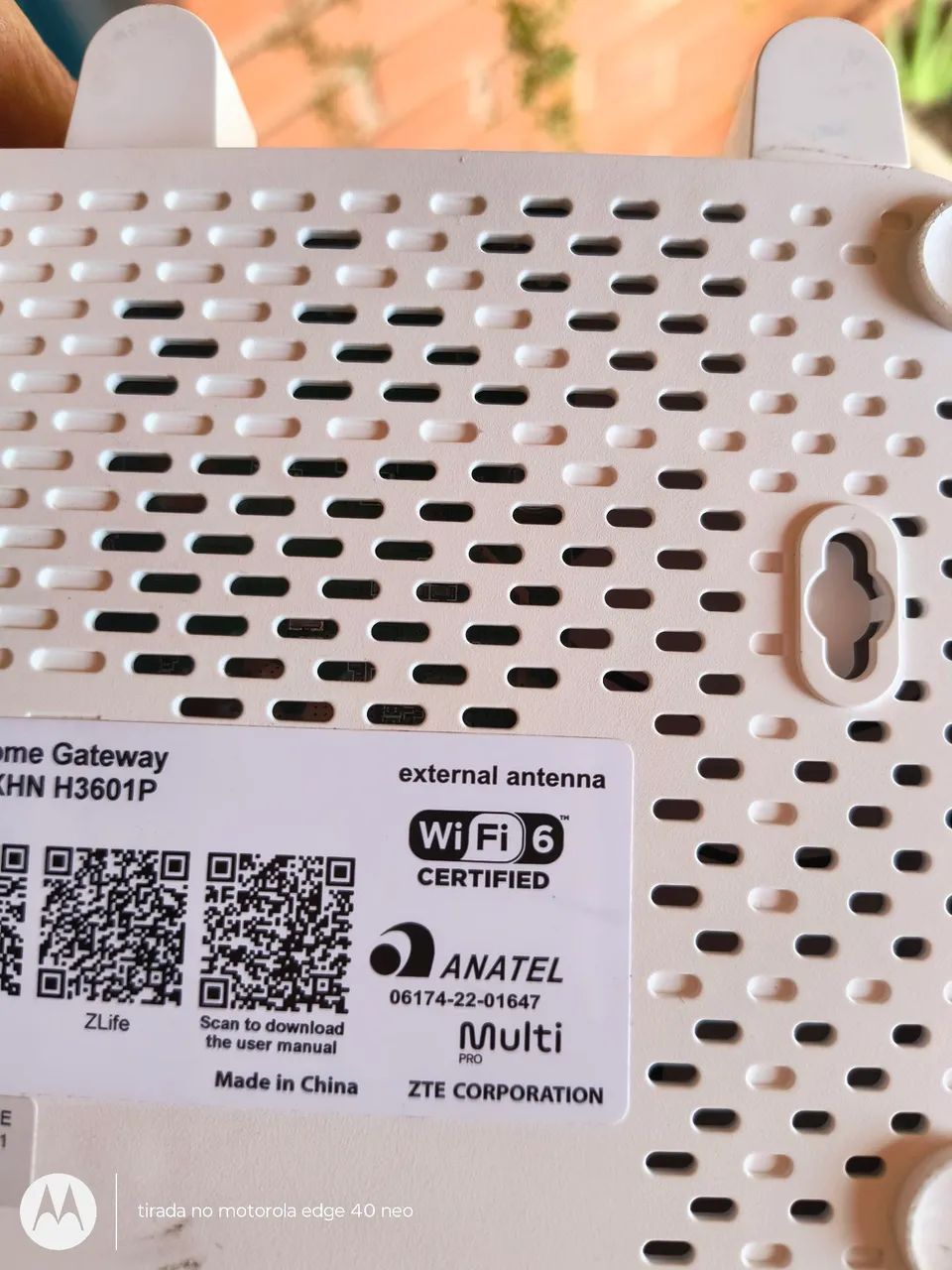 Roteador zte wi-fi6 4 antenas  - Foto 2