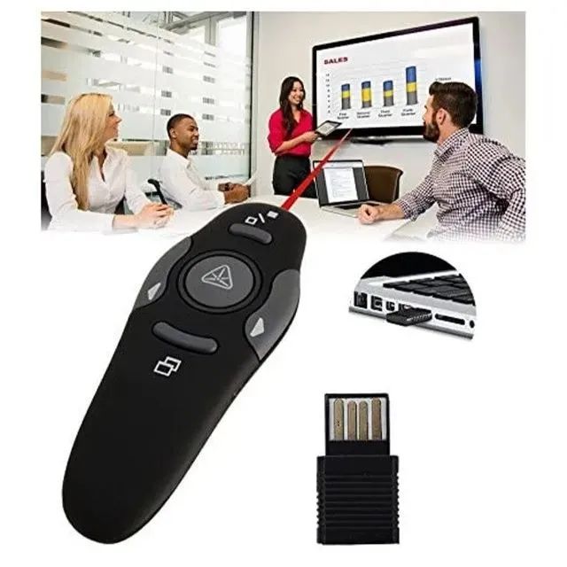 Passador De Slides Laser Power Point Wireless Super Premium - Wireless Presenter - Foto 2