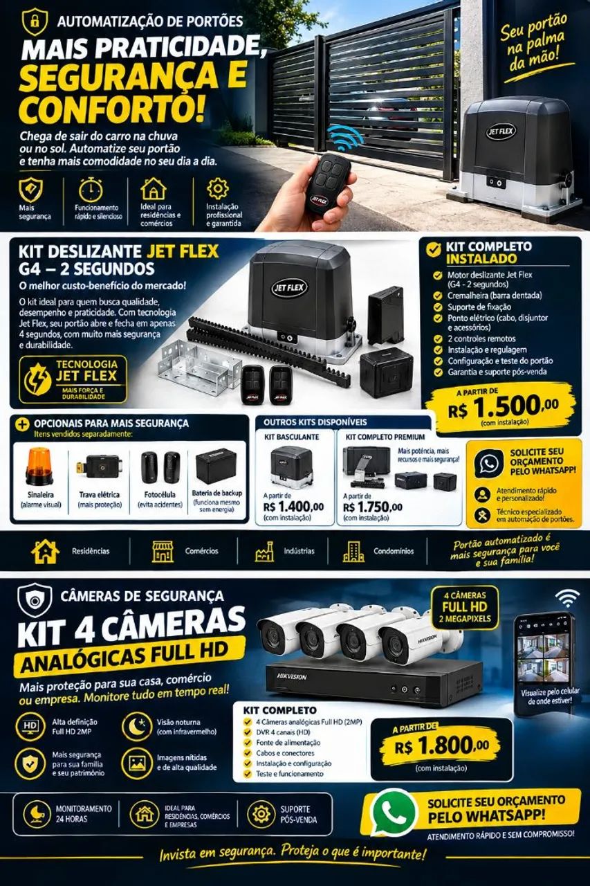Serviço eletricista, câmera, interfone, antenas Ar condicionado,etc 