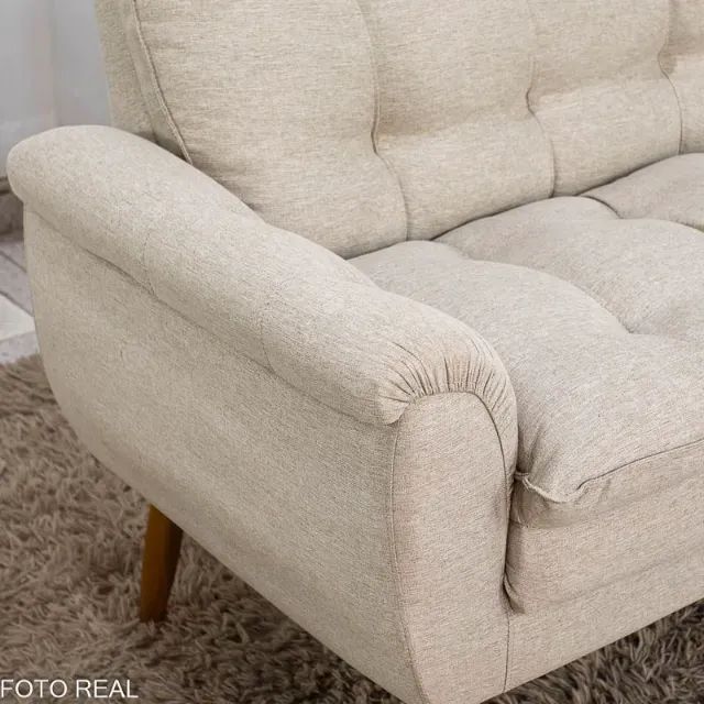 Poltrona Xangai 2 Lugares   Linho   Produto Novo - Pronta Entrega - Foto 3