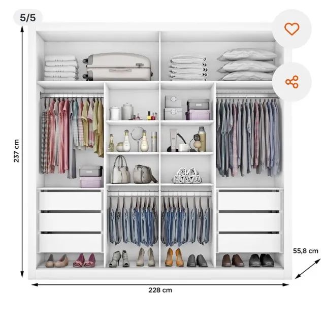 Guarda roupa de casal - Foto 3