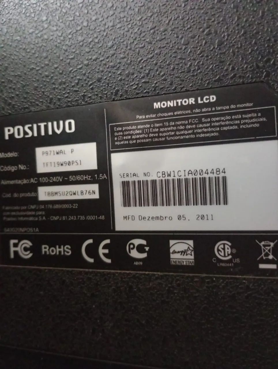monitor 20 polegadas da positivo sem arranhão na tela - Foto 3