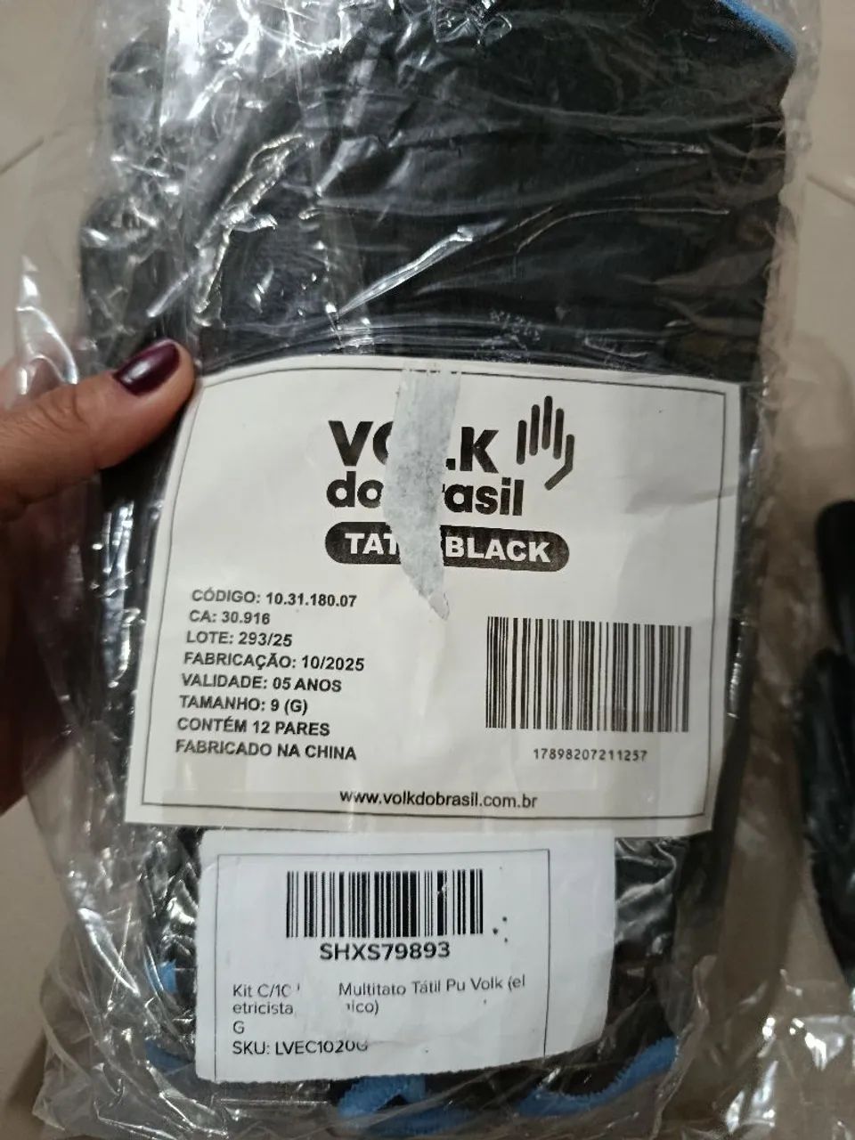 Kit luvas Volk tátil 10 pares G - Foto 2