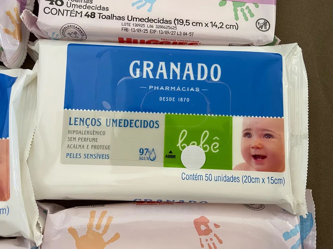 7 pacotes de Lenço umedecido  - Foto 2