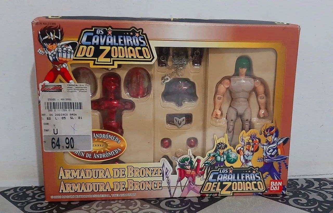 Boneco cavaleiros do zodiaco bandai vintage Shun de Andromeda V2