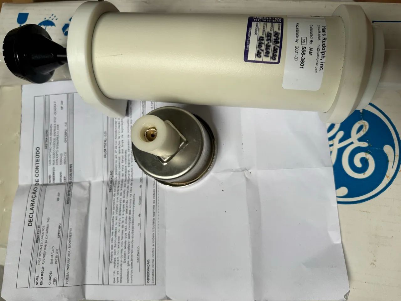 Bomba pneumática manômetro  - Foto 4