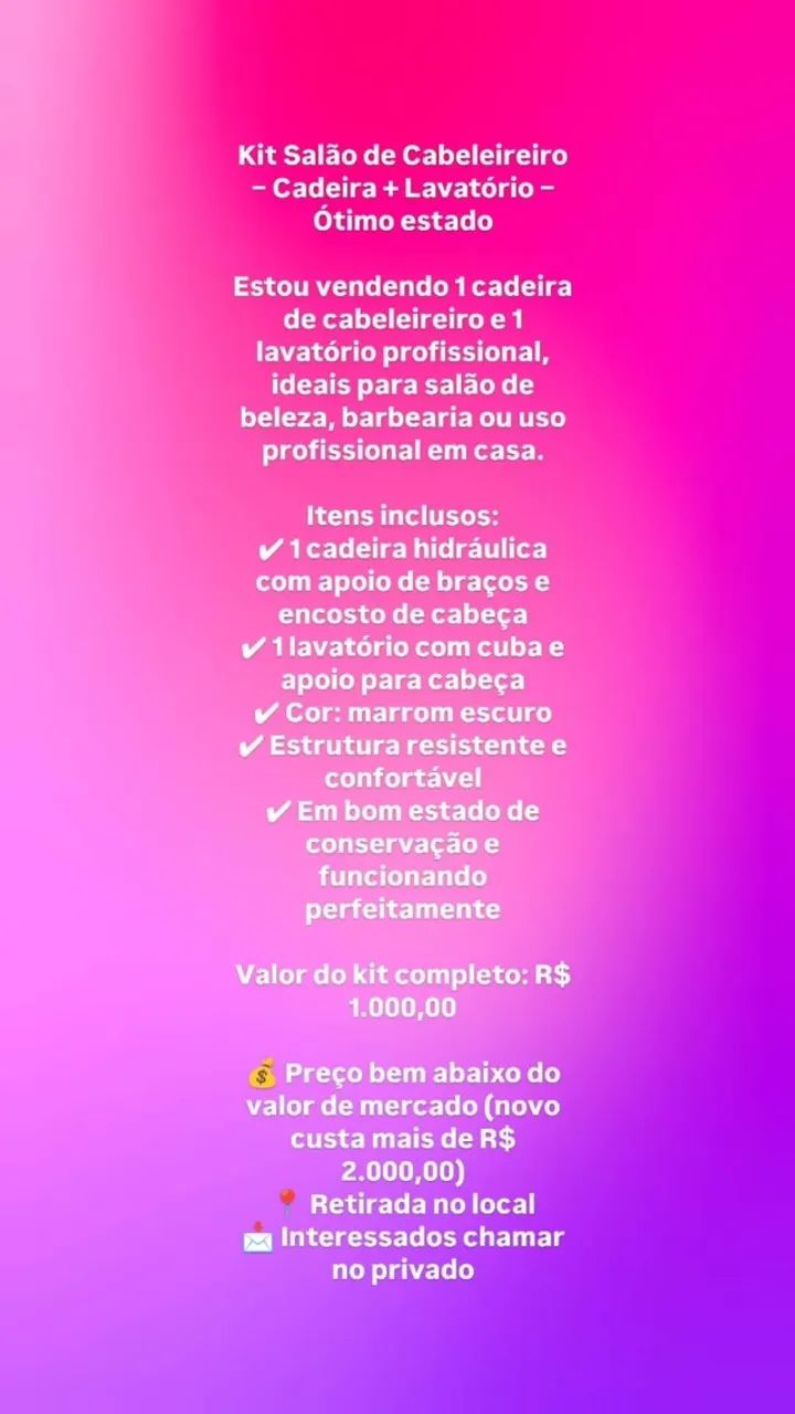 Lavatório e cadeira de cabeleireiro  - Foto 5