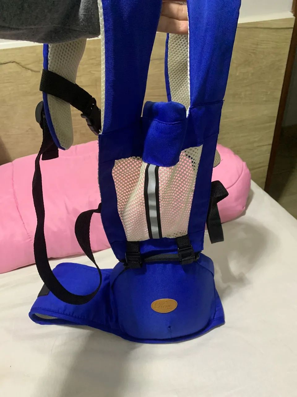 Kanguru para levar bebê azul 