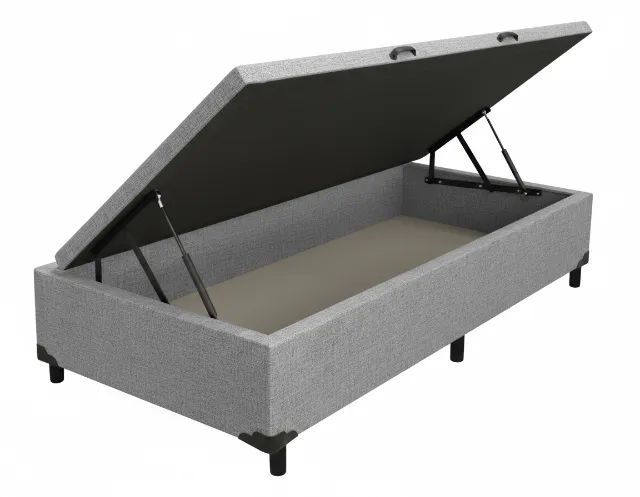 cama box bau solteiro 088x188cm ou 078x188cm  - Foto 3