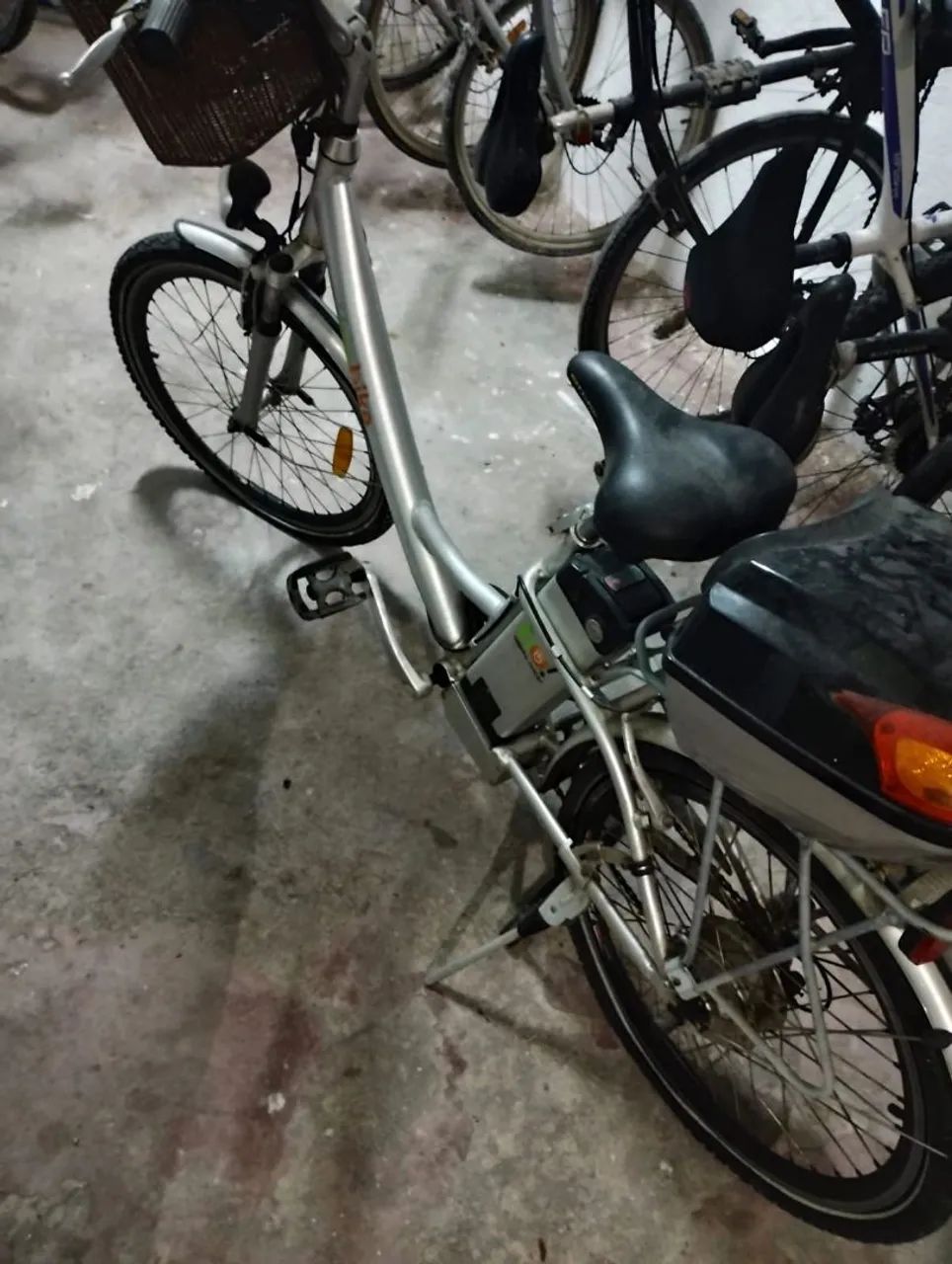 BICICLETA ELETRICA EBIKE PRATA - Foto 4