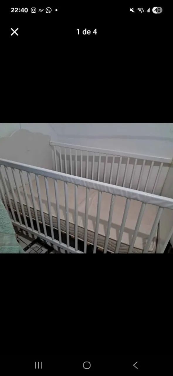 American-style crib and mattress