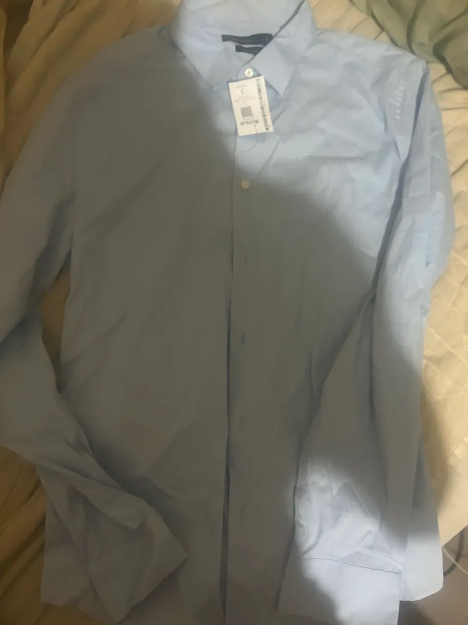 camiseta manga longa, Nova. azul pastel.nunca usada. - Foto 5