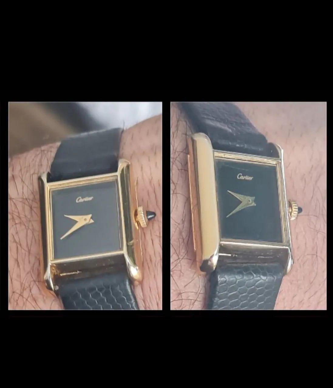 Relógio Cartier usado antigo funcionando perfeitamente  - Foto 5