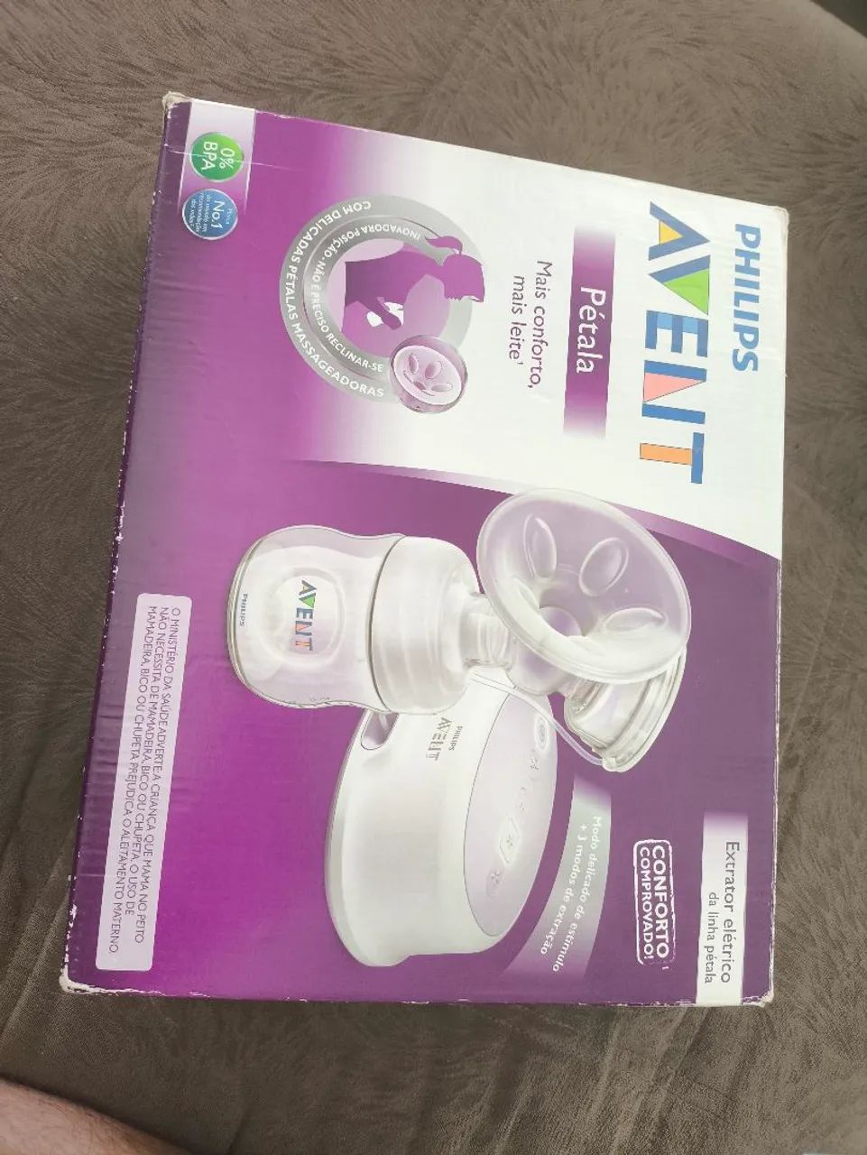 Extrator elétrico de leite pétala Philips Avent 