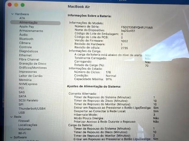 MacBook Air M1 - 8Gb - 256ssd - Silver - Seminovo - Foto 3