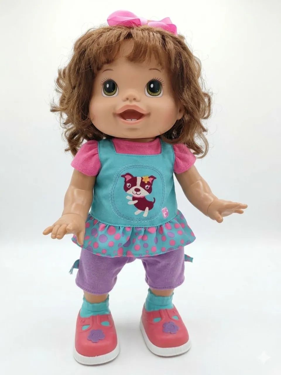 Baby Alive aprendendo a andar. Morena. 