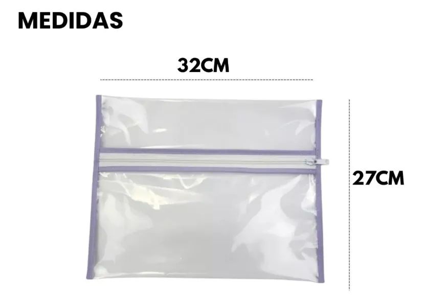 Kit 10 saquinho organizador maternidade Lilás novo - Foto 2