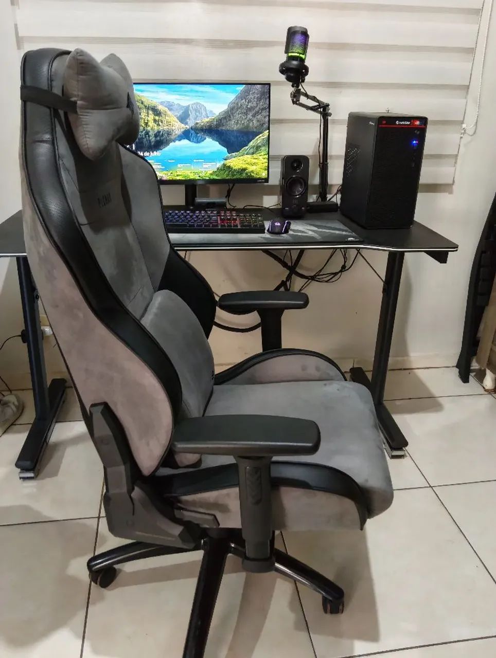 Setup Completo - Inclui cadeira e mesa gamer - Foto 4