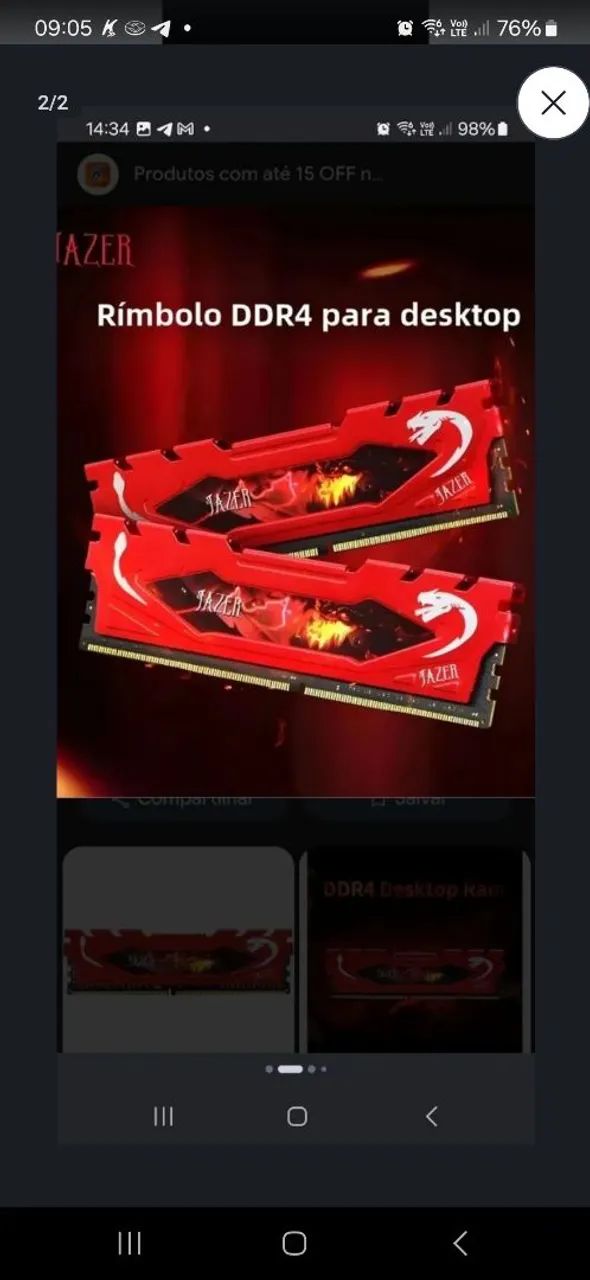 Memoria ram ddr4 8 gb 3200mhz - Foto 2