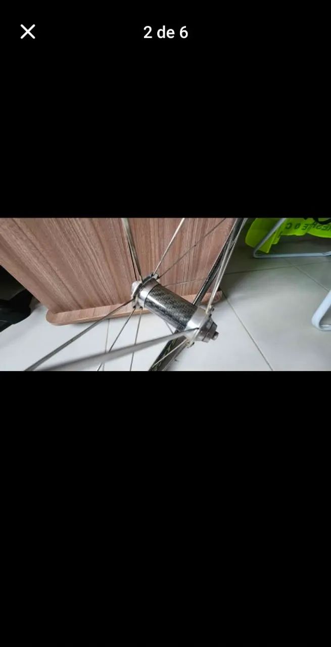 Roda dianteira ZIPP 650c tubular anos 90. - Foto 3