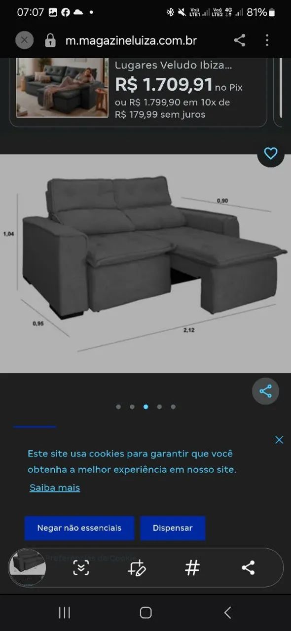 Sofá Retrátil  - Foto 4