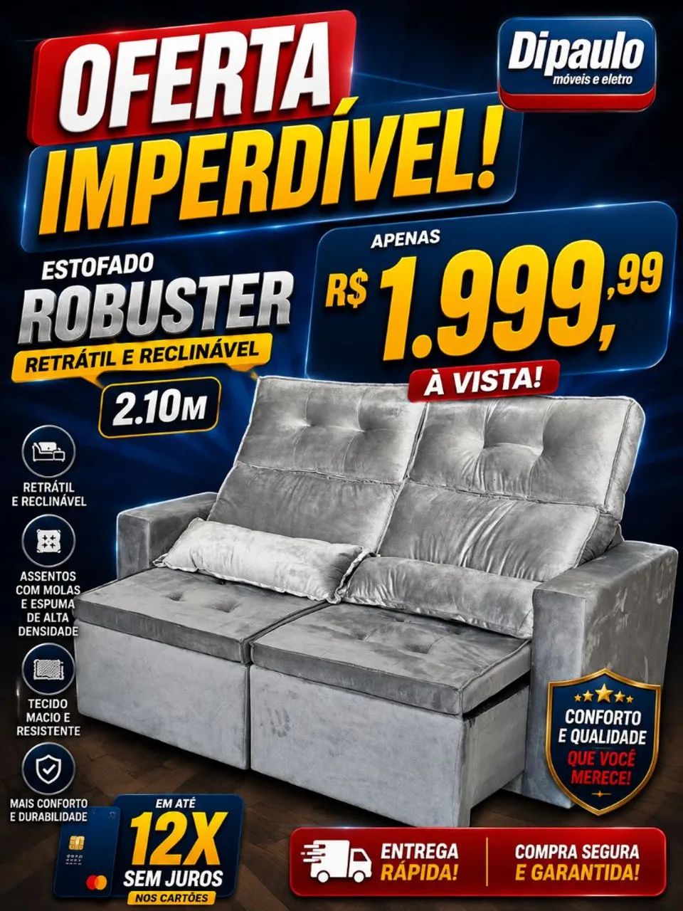 Compre já seu Sofá retrátil apartir de: - Foto 4