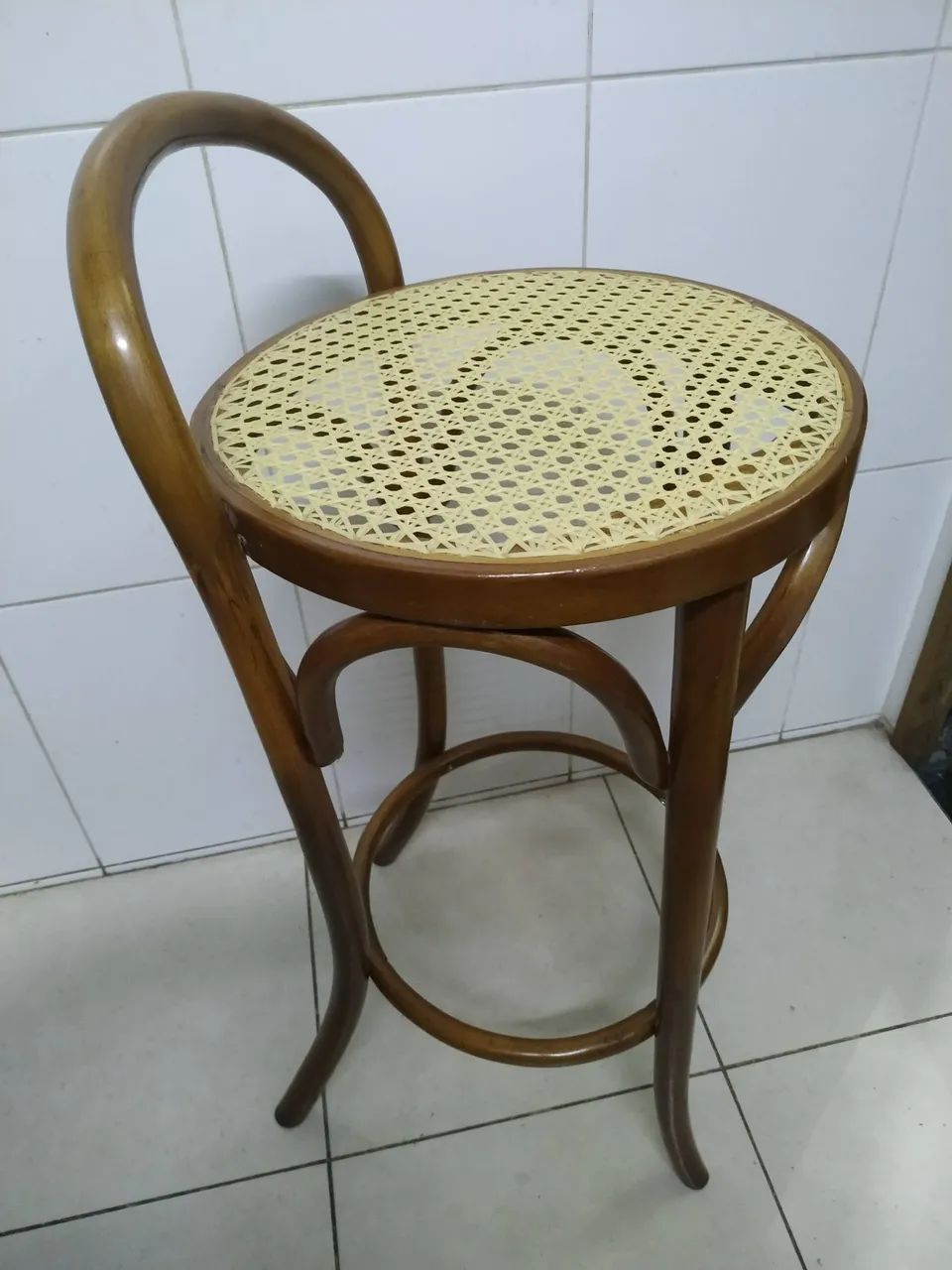 Banqueta Thonet com selo de fábrica original - Foto 3