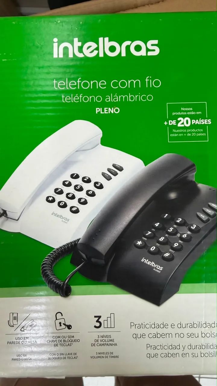 Telefone novo na caixa