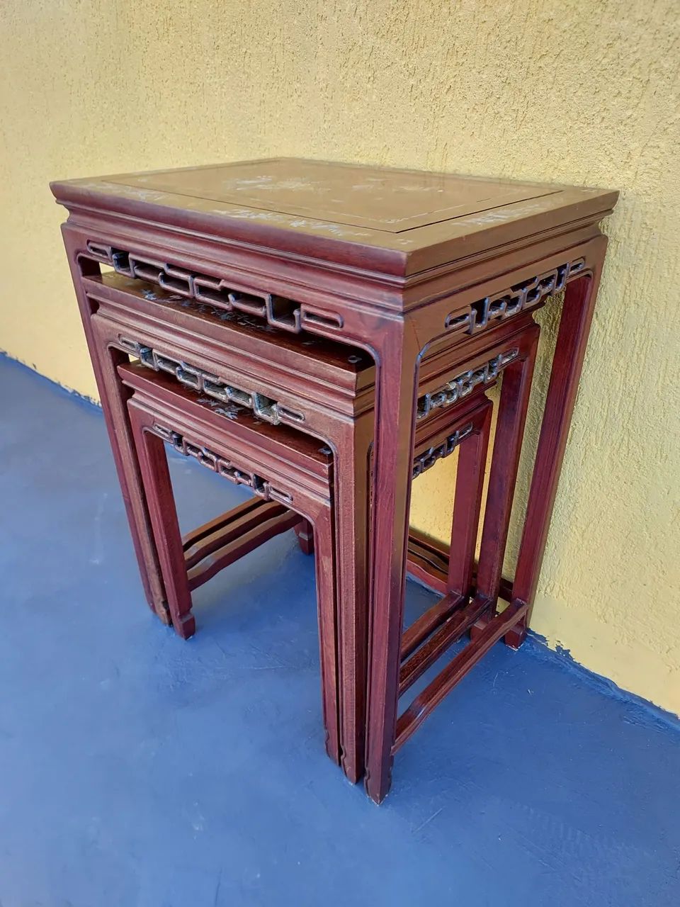 Mesa lateral oriental kit 3 peças  - Foto 3