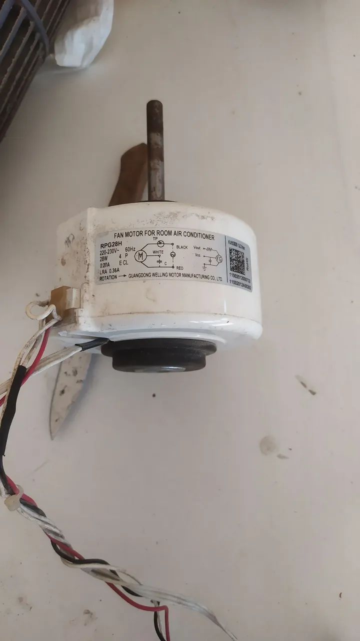 Motor elétrico do ventilador do ar condicionado split 