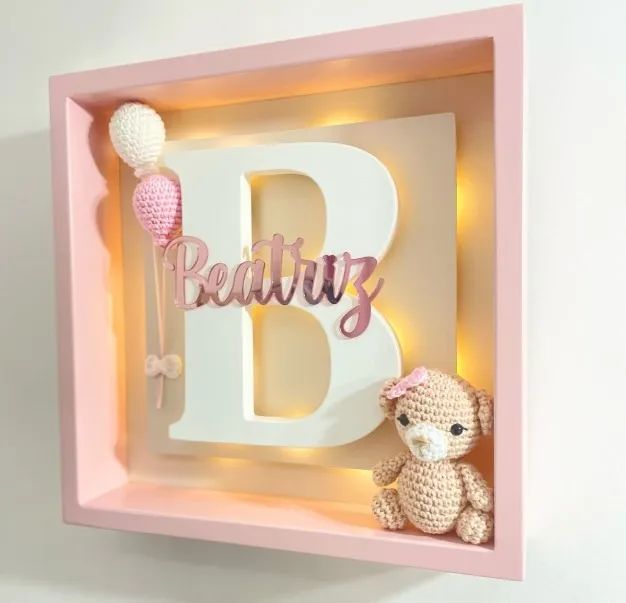 Enfeite Porta maternidade com led - Foto 2