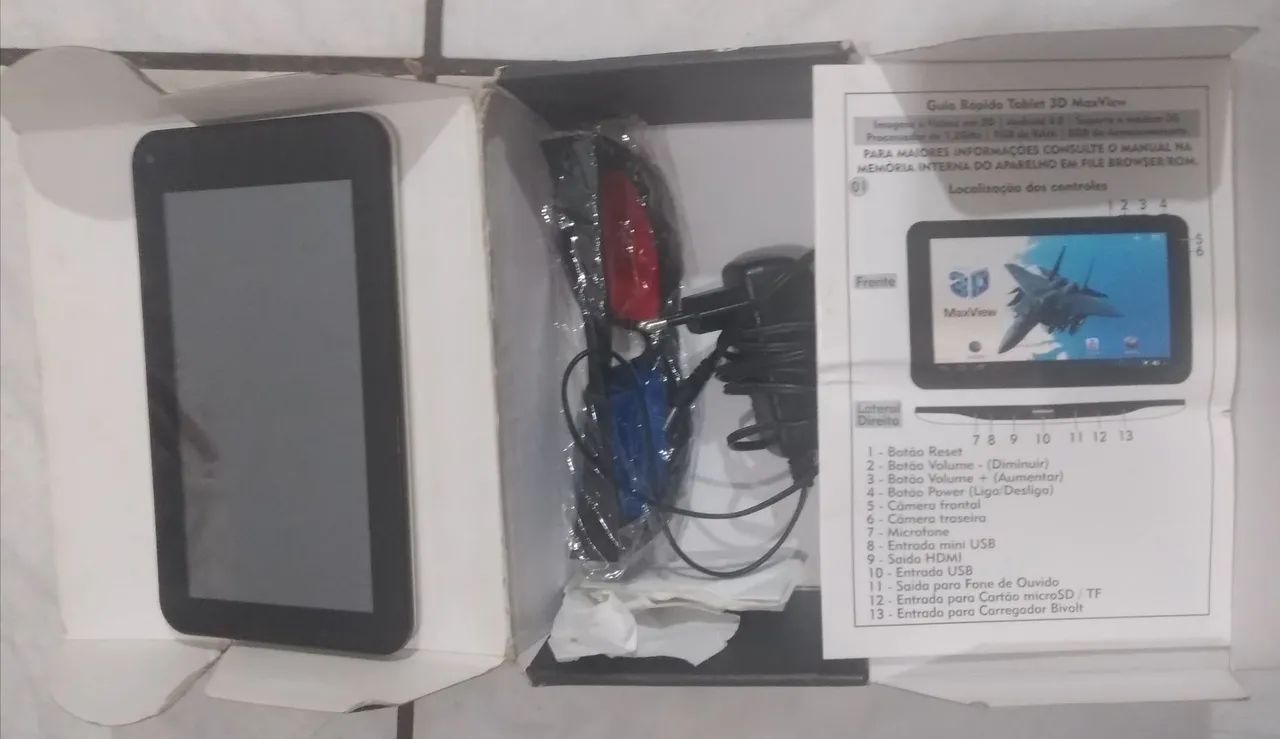 Tablet DL 3D Maxview - COM DEFEITO LEIA O ANUNCIO TODO - Foto 2