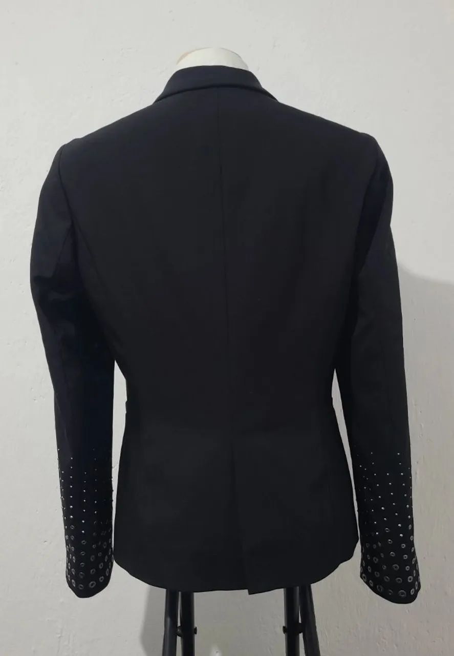 Blazer Slim da Zara Preto tamanho G, bonito, original, elegante, sofisticado.  - Foto 6