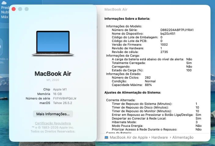Macbook Air M1 - 2020 (M1/16g/256g) 13 polegadas - Foto 2