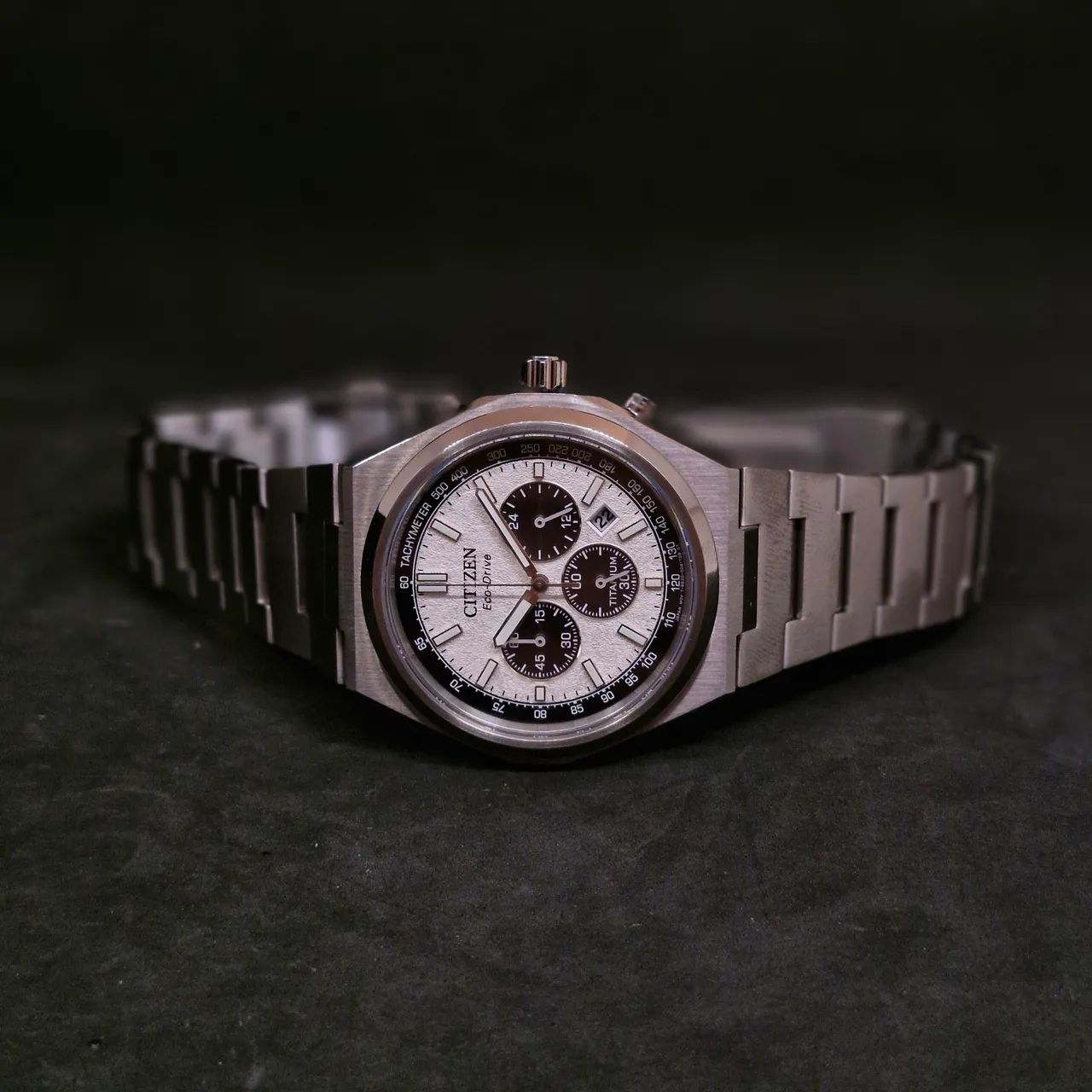 カオチン Relógio CITIZEN Masculino Eco-Drive Zenshin Chrono Super Titanium