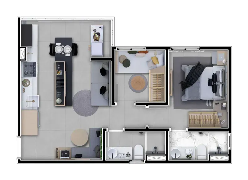 PLANTA 44m²