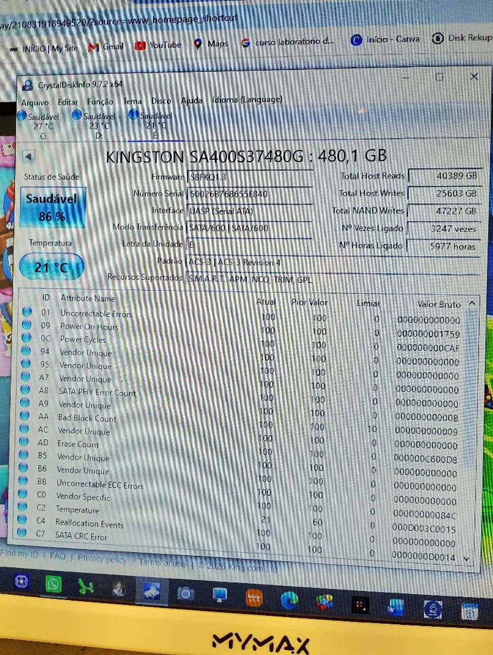 Ssd Kingston 480gb  - Foto 3