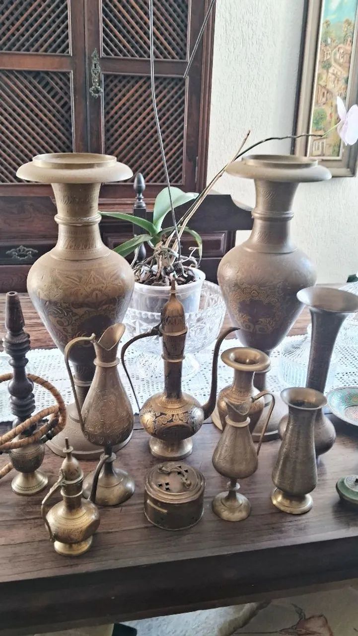 Vasos Indianos em Bronze 