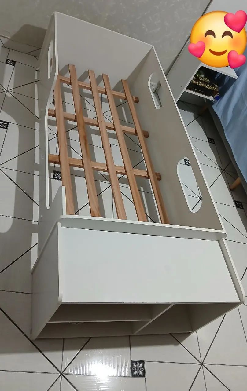 Cama infantil com nincho 65568096347649121