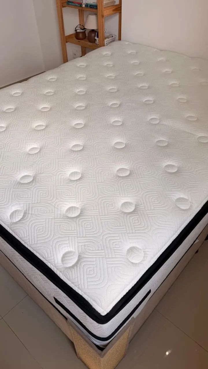 Cama Queen (Colchão + Box) - Foto 2