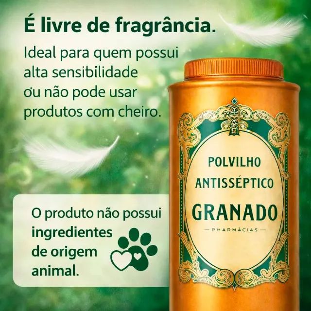 Talco Granado Tradicional Antisséptico 200gr Frasco - CM0005 - Foto 5