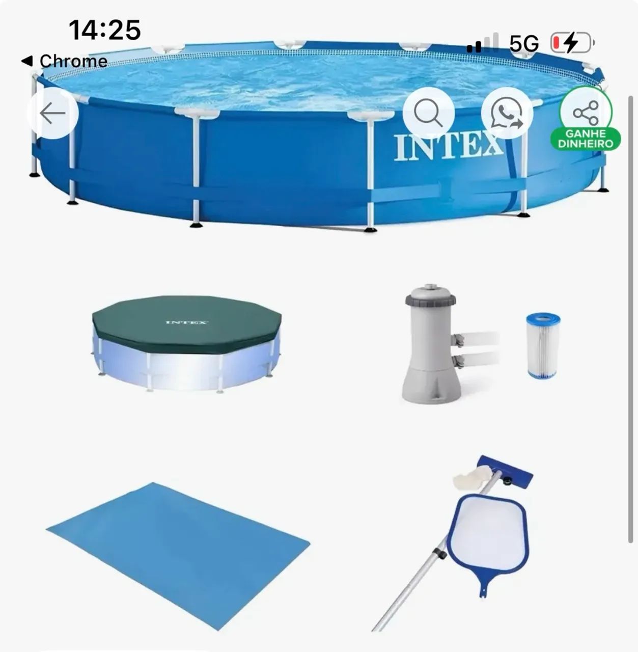 Piscina inter 7000 litros redonda 
