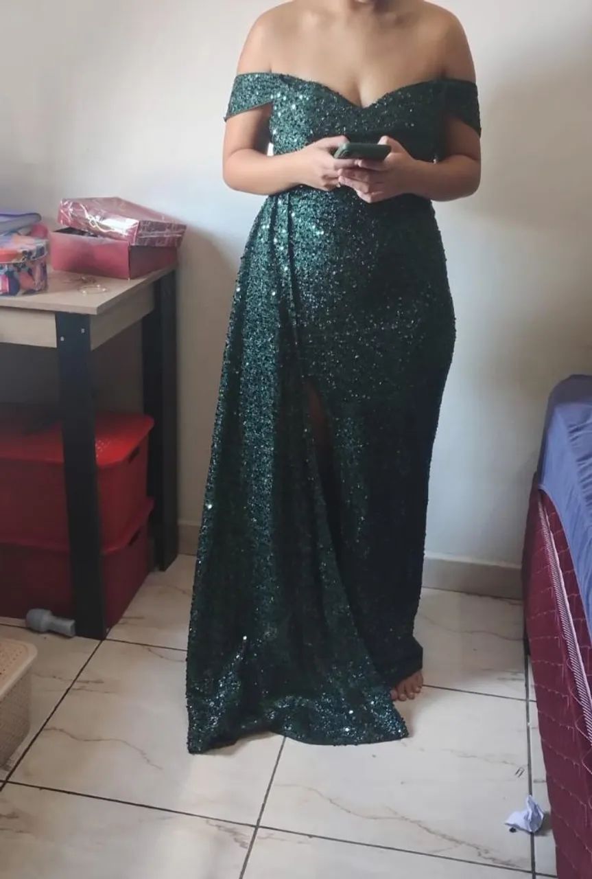 Vestido elegante verde - formatura, casamentos - Foto 4