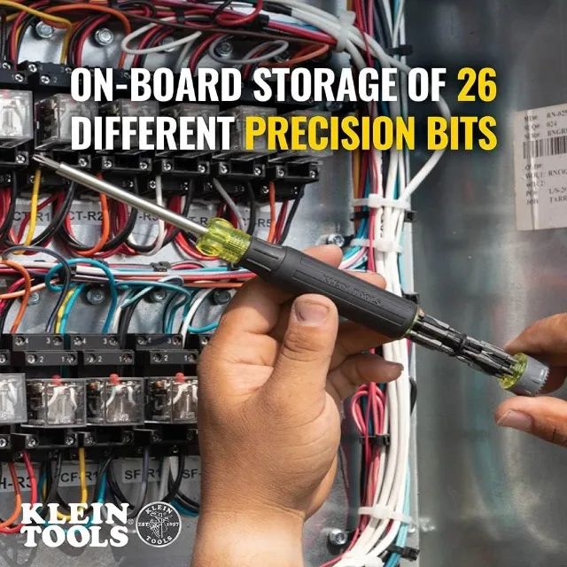 KLEIN TOOLS - Chave de Fenda de Precisão Multi - Bits 27 em 1