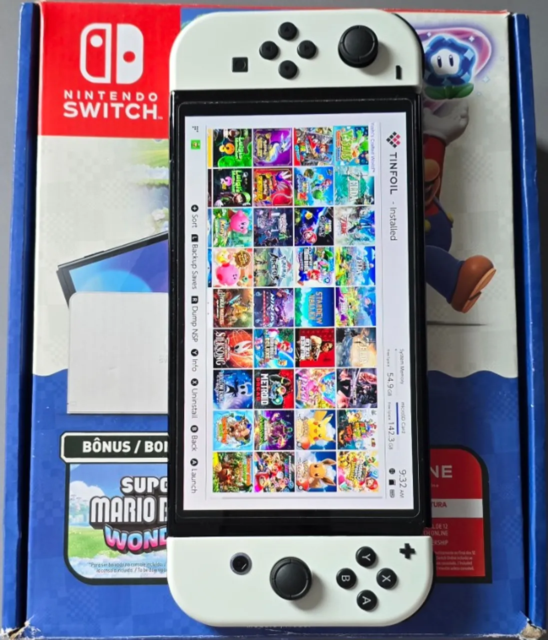 Nintendo Switch Oled edição especial zelda com quatro jogos