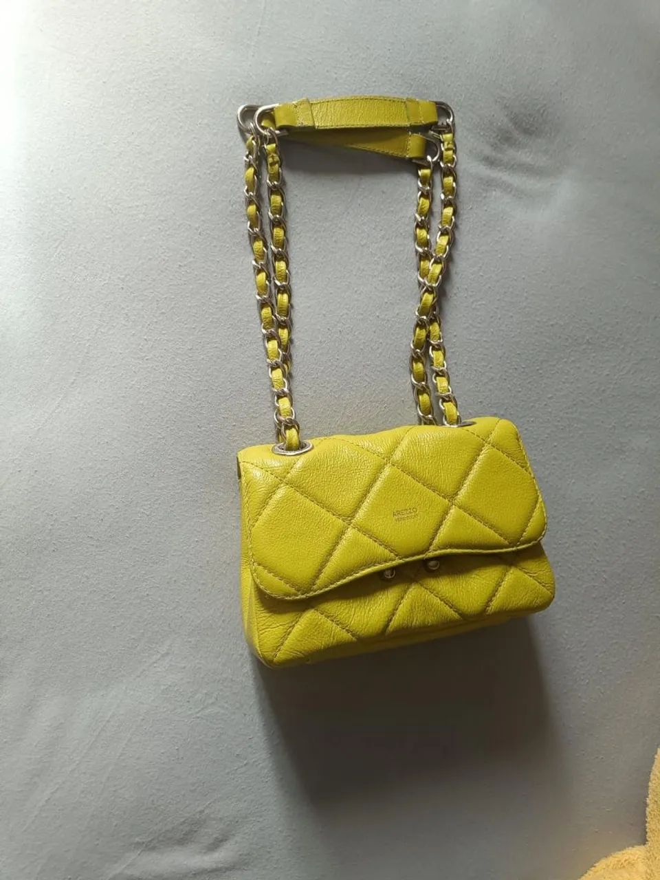 Bolsa Arezzo Mizz Verde Limão Matelassê com Corrente - Bolsas