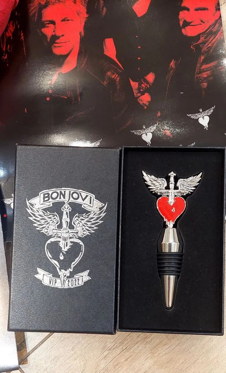 Kit Bon Jovi - artigos VIP de diversas turnês - Hobbies e coleções