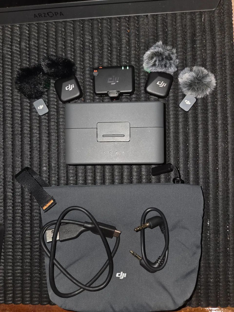 Microfone de Lapela Sem Fio DJI Mic Mini (2 TX + Case) - Usado 2x - Foto 4