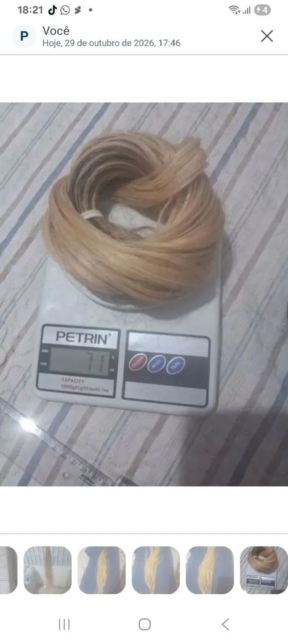 Cabelo humano loiro  - Foto 3